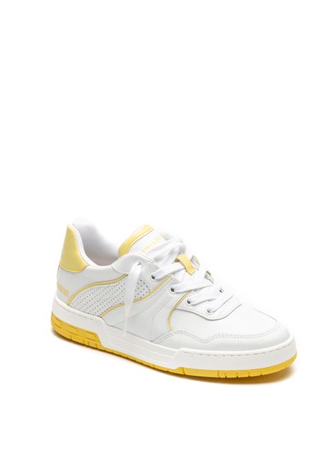 White/yellow 1001 sneaker UMA PARKER NEW YORK | 100123PELLE-BIANCO/GIALLO